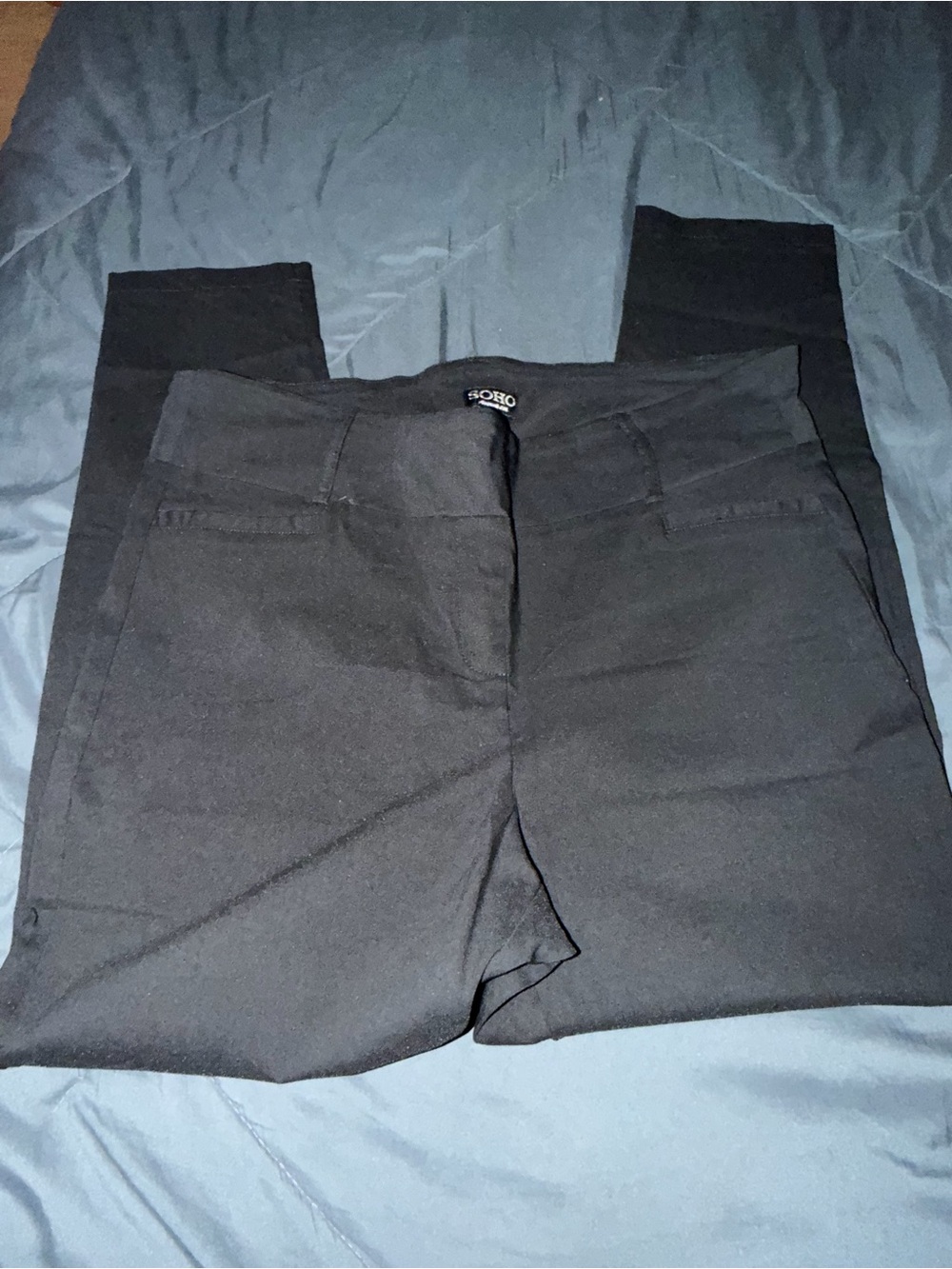 Soho Black Women's Straight Leg Pants